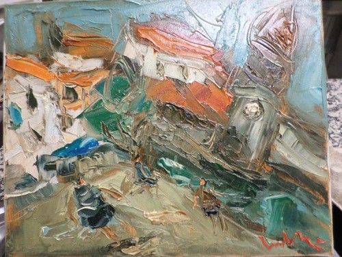 Huile sur toile ludovic labbe - sur,