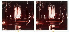 FRANCE PARIS Exposition 1937 La nuit Photo Plaque Stereo Vintage V32L5n2