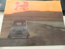 Ancienne brochure  catalogue de vente  2CV Citroën 1966  pub d'époque 