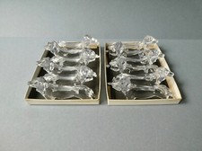 12 porte couteaux, forme chien, teckel, vintage années 70