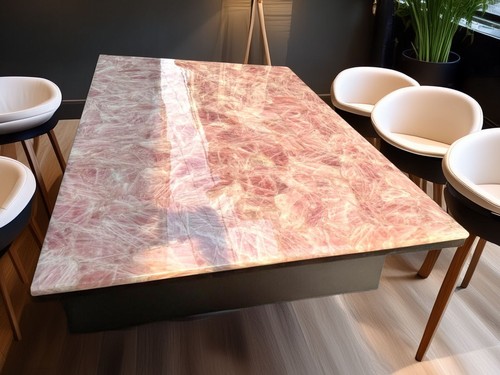 Table moderne agate - agate, rose