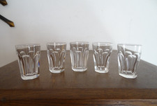 5 verres à liqueur / digestif  en cristal de BACCARAT modèle HARCOURT - 5 cm