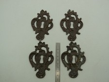 4 entrées de clé serrure décoration meuble à DECAPER, bronze ou laiton