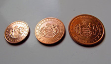 Euro MONACO 2001 : Série 1,2,5 centimes non circulée (de starterkit)