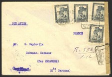 Espagne Courrier De La République Espagnole Certifié Botte