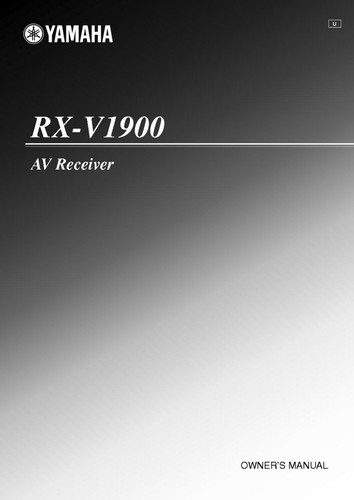 Yamaha v1900 receiver - yamaha, rx-v1900