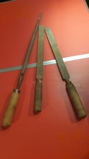 Trois ancienne très grosses limes pour fer
