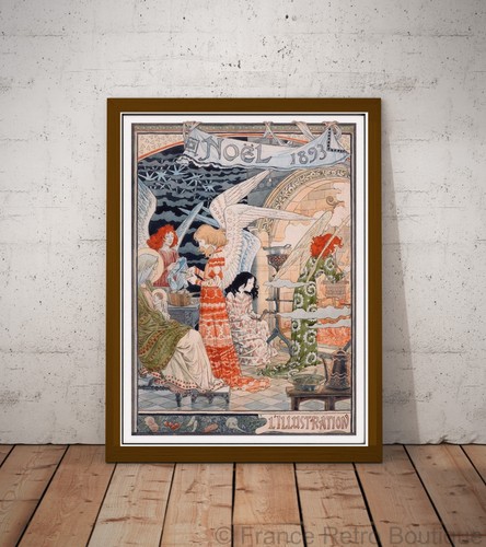 Affiche poster noël 1893 - affiche-poster,
