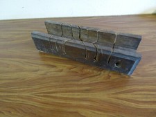 Boîte à onglet ancienne artisanale, idéal déco vintage