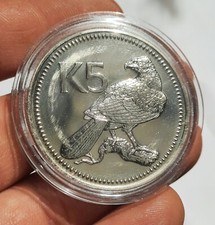 Papouasie Nouvelle Guinée,  5 Kina 1975 , Argent 27 Grammes