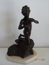 BRONZE ANCIEN -  ENFANT AU