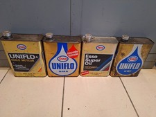 VINTAGE 4 BIDONS D'HUILE METAL