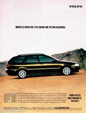 PUBLICITE ADVERTISING 036  1999  Volvo V40  1.L9 d