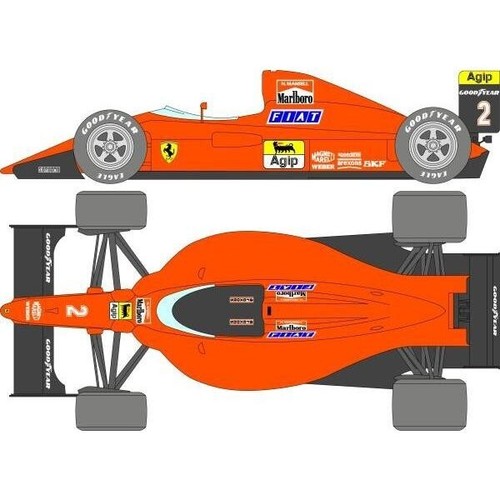 Decals ferrari 641 2 logo - 1/12,