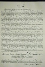 DEVILLAINE Biard Blanchard FAIRE PART Gourju Favel Bommart Damas Hamelin 1900