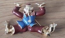 SUPERBE BROCHE CLOWN COULEUR