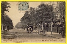 cpa 92 - NEUILLY sur SEINE (Saint James) Boulevard MAILLOT Transport HIPPOMOBILE