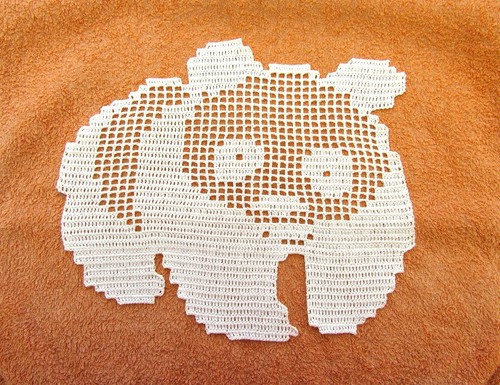Napperon panda dentelle - ,