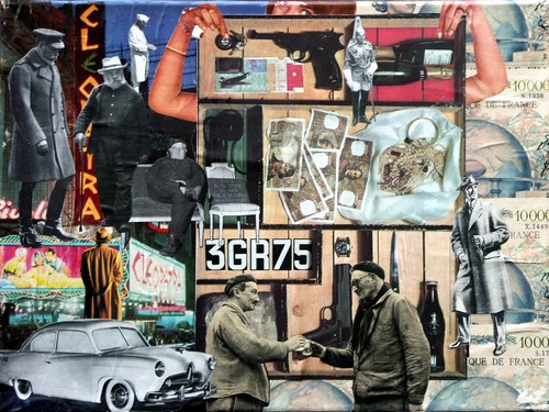 Collage rétro vintage sur