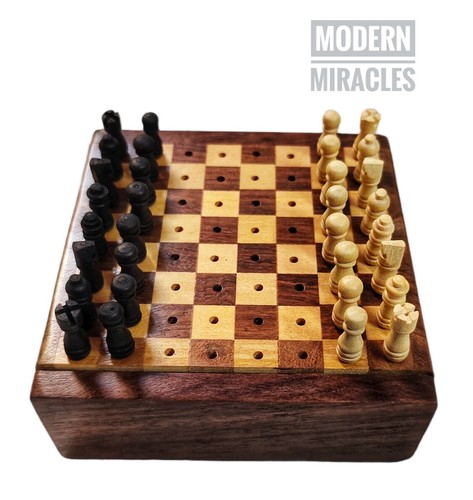 Mini jeu échecs vintage - d'échecs,
