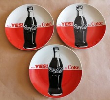 Lot de 3 assiettes à dessert COCA-COLA France micro-ondables lavables machine