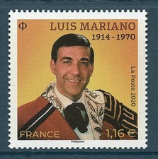 TIMBRE 5412 NEUF XX - LUIS MARIANO - CHANTEUR D'OPERETTE BASQUE ESPAGNOL