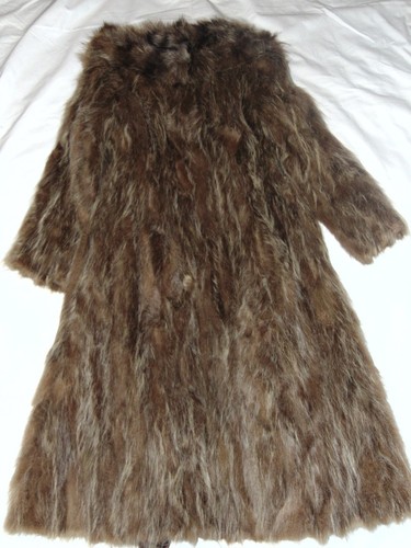 Women real fur coat - real,