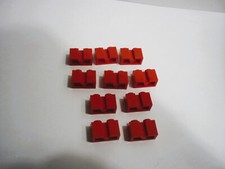 10 x LEGO red Brick ref 4216 for roller door / set 7945 6571 6385 6382 6369 6097