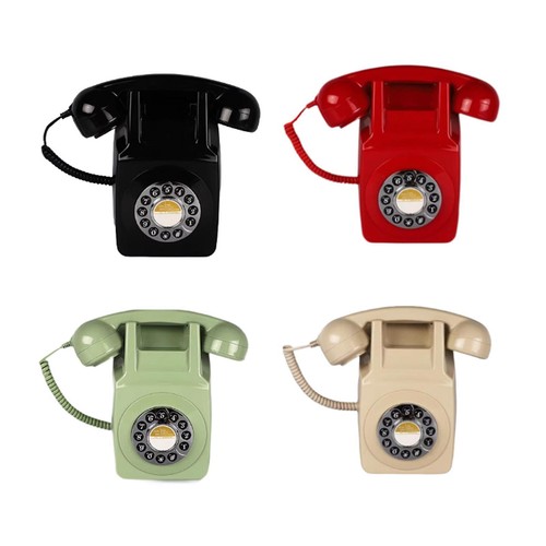 Téléphone fixe rétro - , à