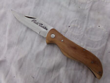 couteau berger pliant 18,5 cm Pradel Evolution manche teck couleur bois naturel