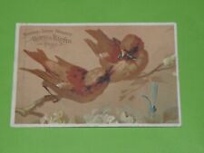 CHROMO 1889-1900 MACHINE A COUDRE HURTU & HAUTIN PARIS ALBERT SOMME OISEAUX