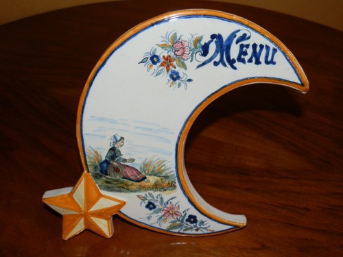 Porte menu forme - croissant, de
