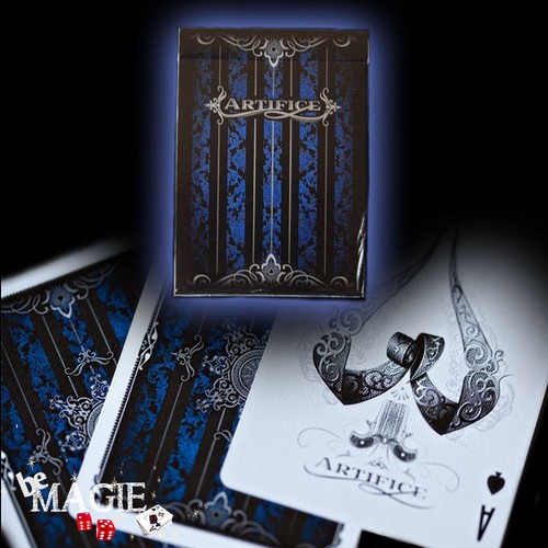 Jeu artifice bleu cartes - jeu,