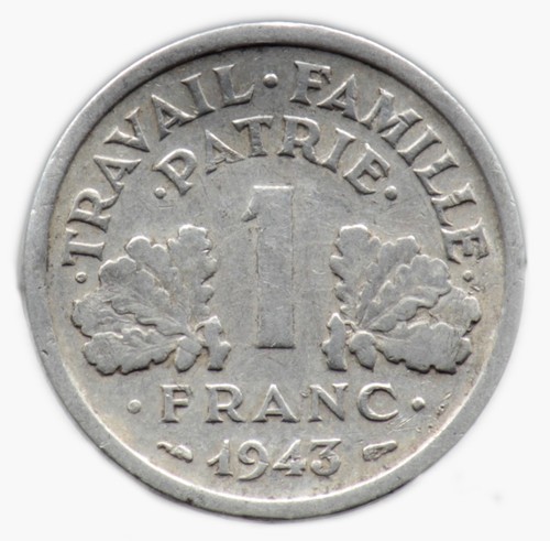 Franc 1943 france - 1,