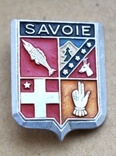Insigne, broche ski, montagne, vintage  " SAVOIE " Augis Lyon, vintage