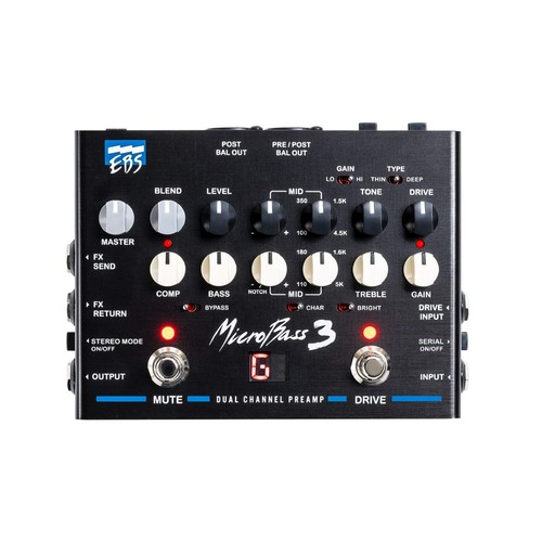 Ebs microbass bass preamp - microbass, 3