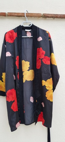 Déshabillé kimono satiné - kimono,