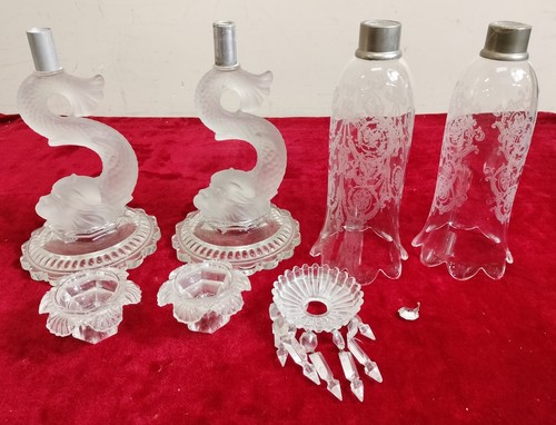 Paire chandeliers lampes - paire, ou