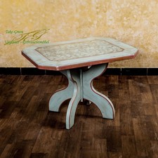 Voglauer Table D'Appoint Altblau Anno 1700 Camping Style Antique Vintage