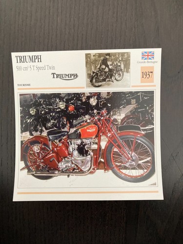 Carte fiche moto collection - carte,