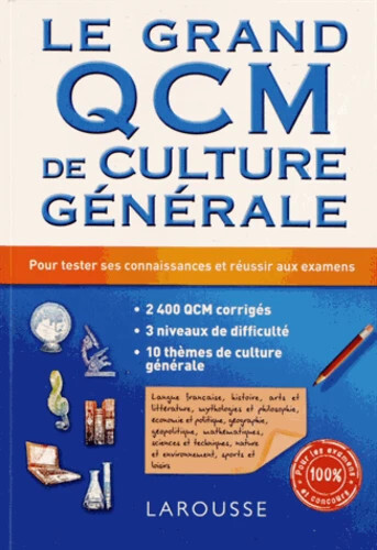 Livre grand qcm - livre, culture
