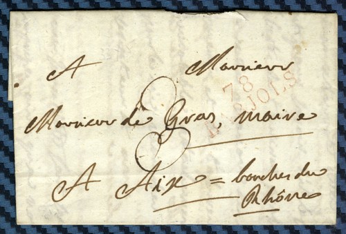 Lettre barjols pour - lettre, (var)