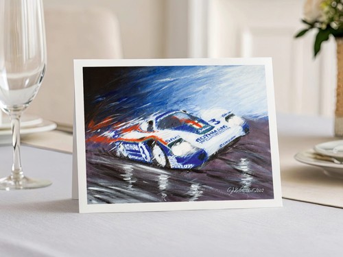Porsche art card - by, a.j