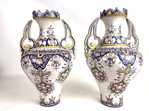 Paire grands vases en - paire,