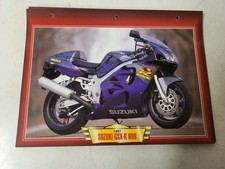 Carte Fiche Moto Passion Édition Atlas Suzuki GSX-R 600
