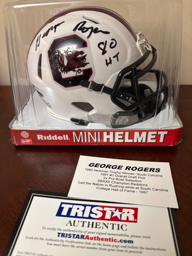 George rogers signed mini - rogers,