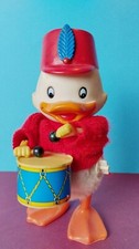 Vintage canard jouet mecanique au tambour Pull Rouge 🔵