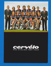 CYCLISME carte Equipe cycliste CERVELO Pro team test team WOMEN