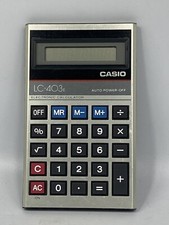 Vintage CASIO Calculatrice LC-403E Fonctionnelle Electronic Calculator Japan