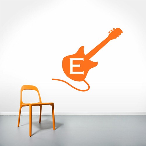Custom guitar monogram wall - custom,